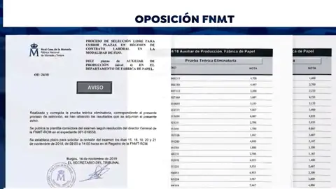 Oposición Fábrica Moneda y Timbre Oposición Fábrica Moneda y Timbre