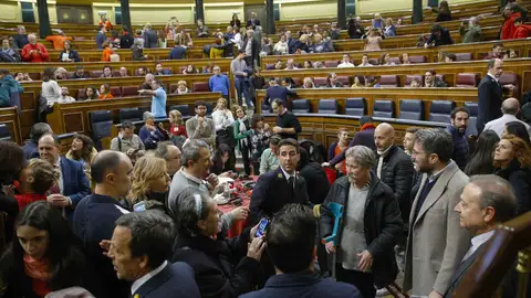 Cientos de personas esperan frente al Congreso para acceder a las jornadas de 'puertas abiertas' Cientos de personas esperan frente al Congreso para acceder a las jornadas de 'puertas abiertas'