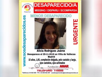 Alicia Rodríguez Juárez desaparecida