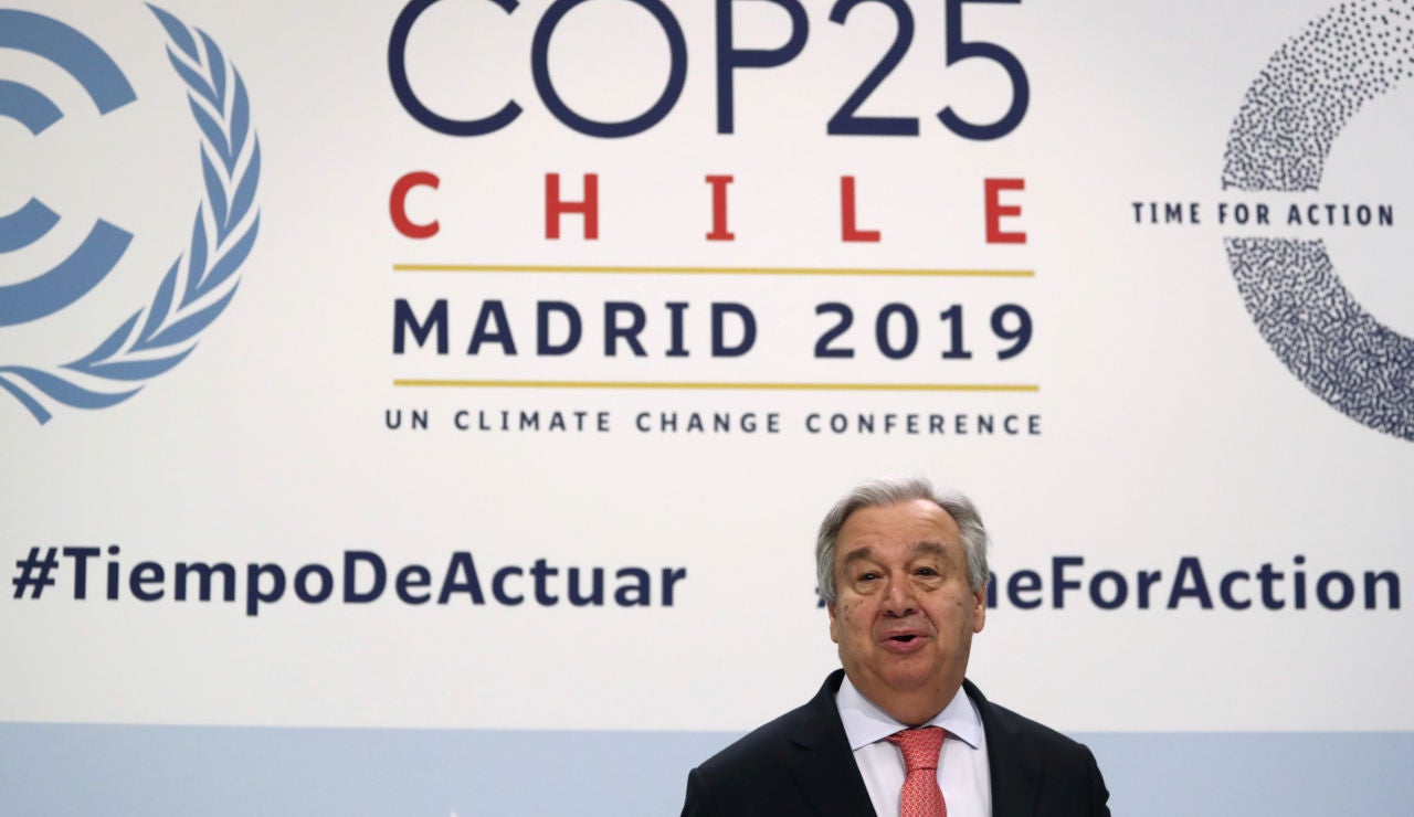 Antonio Guterres en la Cumbre del Clima de Madrid Antonio Guterres en la Cumbre del Clima de Madrid