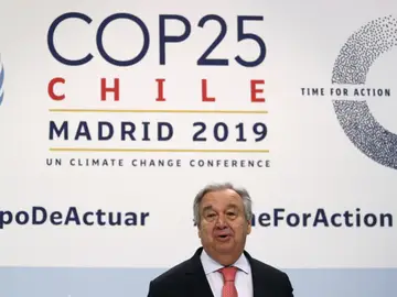 Antonio Guterres en la Cumbre del Clima de Madrid Antonio Guterres en la Cumbre del Clima de Madrid