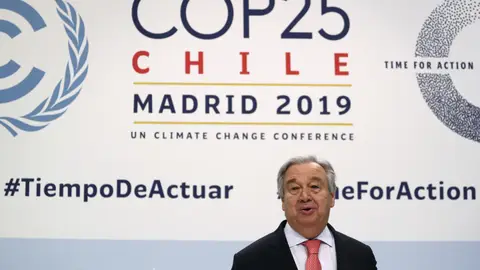 Antonio Guterres en la Cumbre del Clima de Madrid Antonio Guterres en la Cumbre del Clima de Madrid