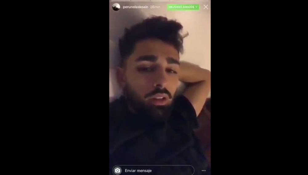 Peru Nolaskoain a través de un vídeo en Instagram 