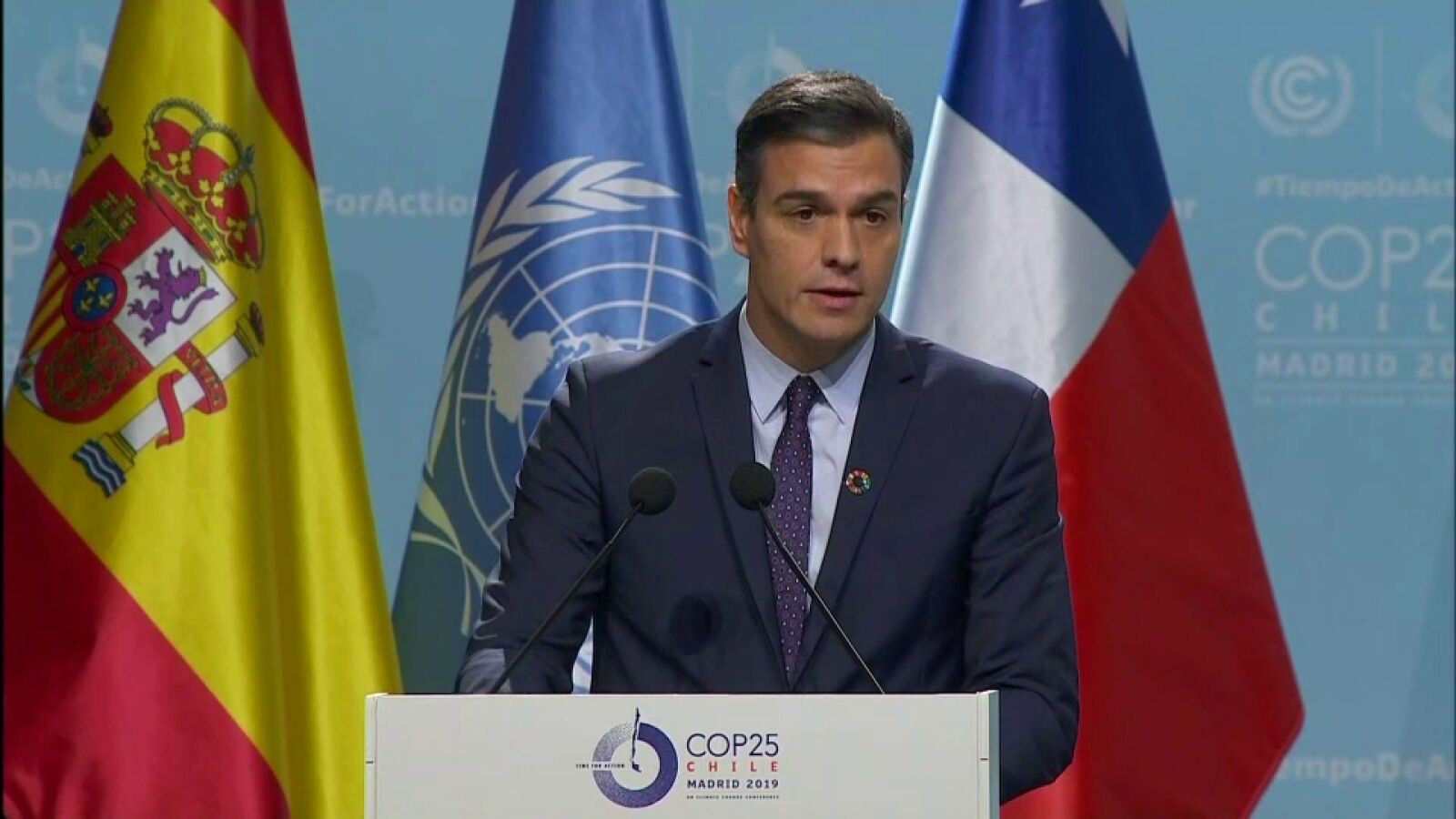 Pedro Sánchez en la Cumbre del Clima: 