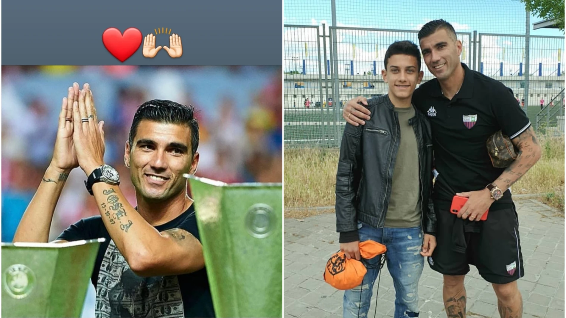 José Reyes López junto con su padre José Antonio Reyes José Reyes López junto con su padre José Antonio Reyes
