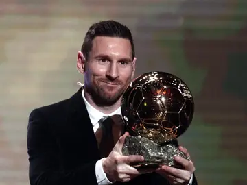 Messi, con el Balón de Oro Messi, con el Balón de Oro