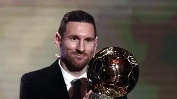 Messi, con el Balón de Oro Messi, con el Balón de Oro