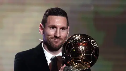 Messi, con el Balón de Oro Messi, con el Balón de Oro