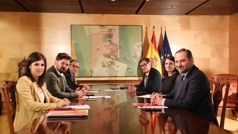 Reunión PSOE ERC Reunión PSOE ERC