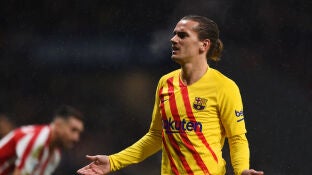 Antoine Griezmann durante el Atl&eacute;tico de Madrid-FC Barcelona en el Wanda