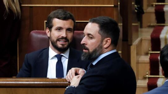 Santiago Abascal y Pablo Casado en una imagen de archivo