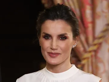 La reina Letizia durante la recepción en el Palacio Real La reina Letizia durante la recepción en el Palacio Real