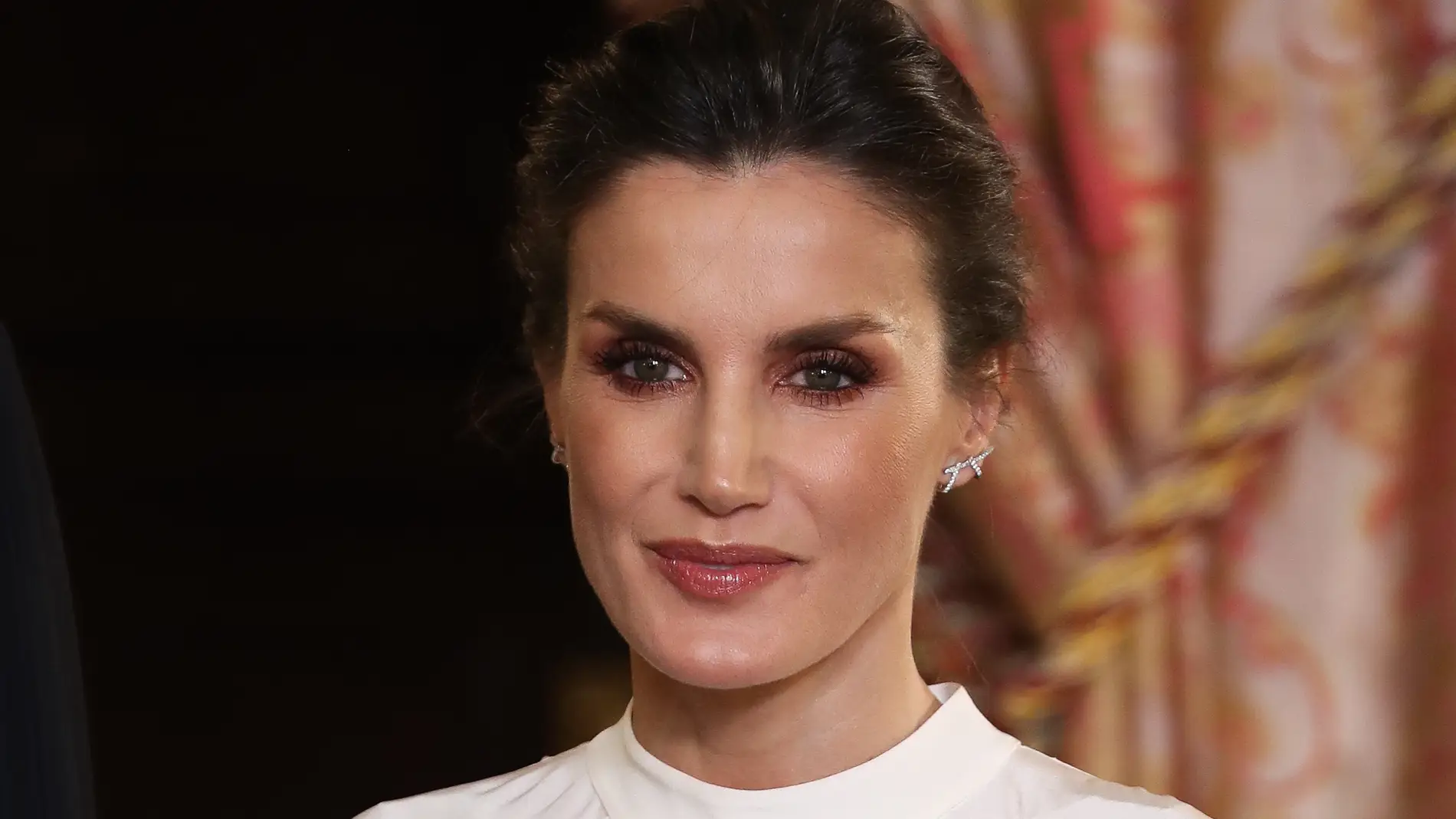 La reina Letizia durante la recepción en el Palacio Real