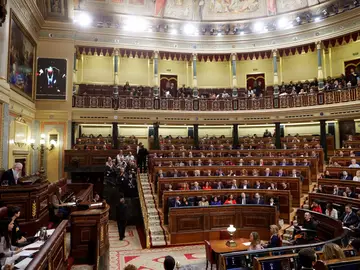 Congreso de los Diputados durante la constitución de las Cortes Congreso de los Diputados durante la constitución de las Cortes