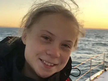 Greta Thunberg llega a Lisboa tras 21 días de navegación Greta Thunberg llega a Lisboa tras 21 días de navegación