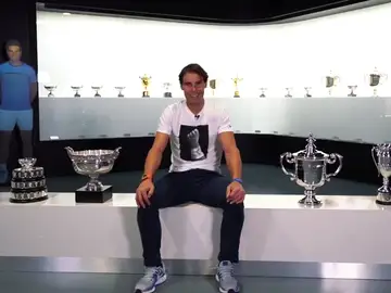 Rafa Nadal posa con todos sus trofeos de 2019: "Ha sido emocionante" Rafa Nadal posa con todos sus trofeos de 2019: "Ha sido emocionante"