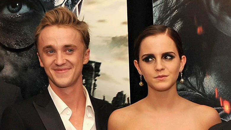 Tom Felton y Emma Watson Tom Felton y Emma Watson