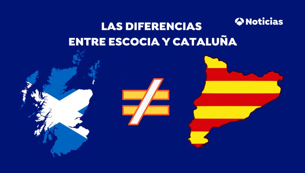 Las diferencias entre Escocia y Cataluña