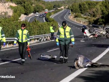 Un kamikaze provoca un accidente múltiple con dos muertos en la A-7, a la altura de Alicante