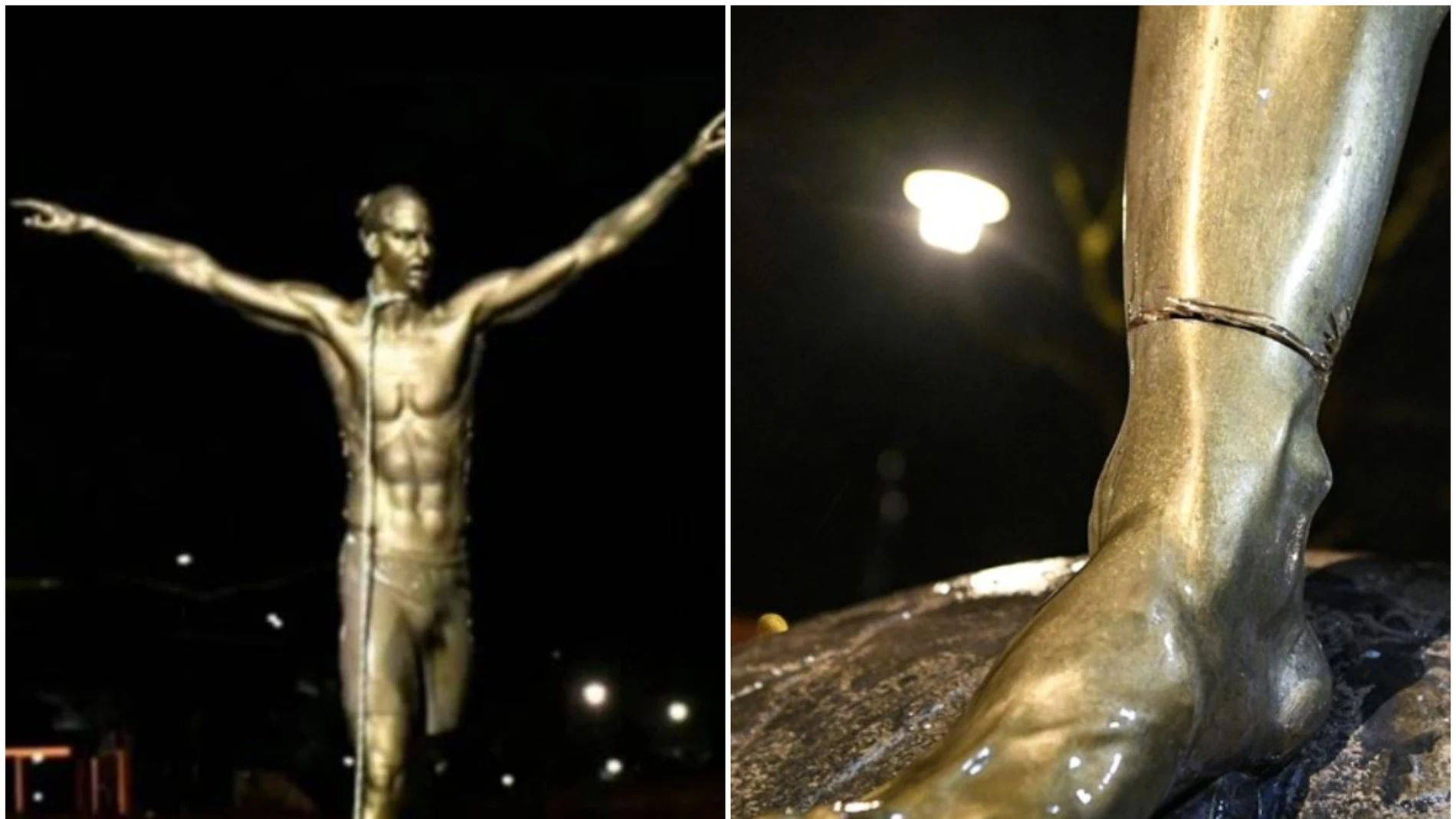 Aparece ahorcada la estatua de Ibrahimovic en Suecia Aparece ahorcada la estatua de Ibrahimovic en Suecia