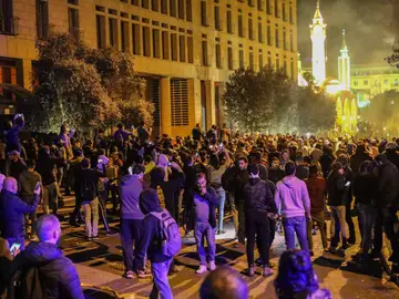 Manifestación en Beirut Manifestación en Beirut