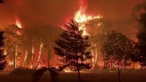 Australia queda devastada por el incendio Australia queda devastada por el incendio