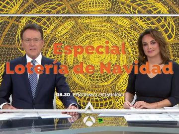 Matías Prats y Mónica Carrillo informarán en el ‘Especial Lotería de Navidad' a partir de las 8:30 horas