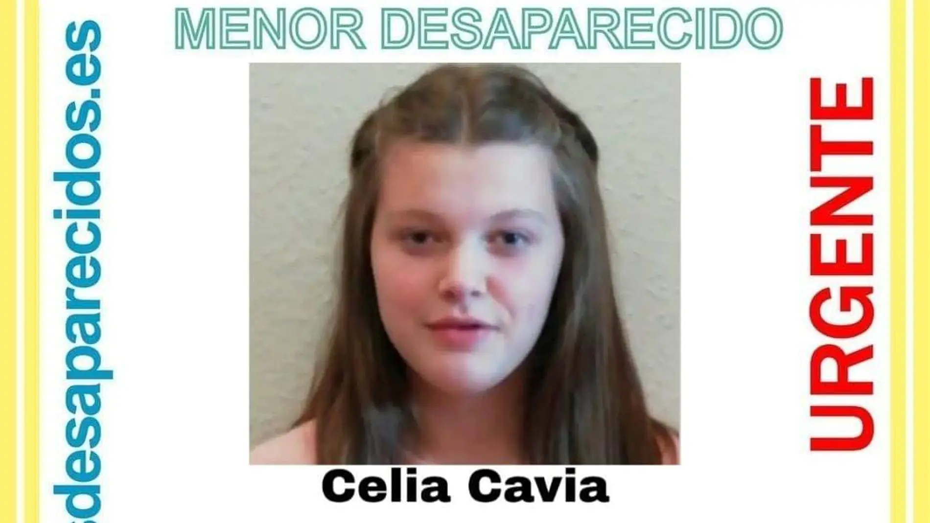 Celia Cavia, la menor de 14 años desaparecida Celia Cavia, la menor de 14 años desaparecida
