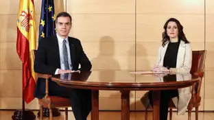 Reunión entre Sánchez y Arrimadas (Archivo) Reunión entre Sánchez y Arrimadas para hablar de la investidura