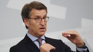 El presidente de la Xunta de Galicia, Alberto N&uacute;&ntilde;ez Feij&oacute;o. Elecciones gallegas 2020