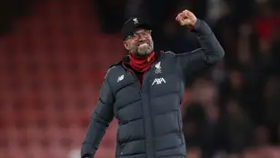 Jürgen Klopp durante el último partido del Liverpool frente al Bournemouth