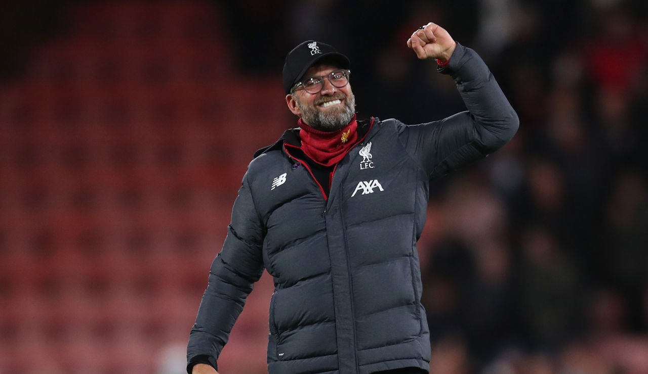 J&uuml;rgen Klopp durante el &uacute;ltimo partido del Liverpool frente al Bournemouth