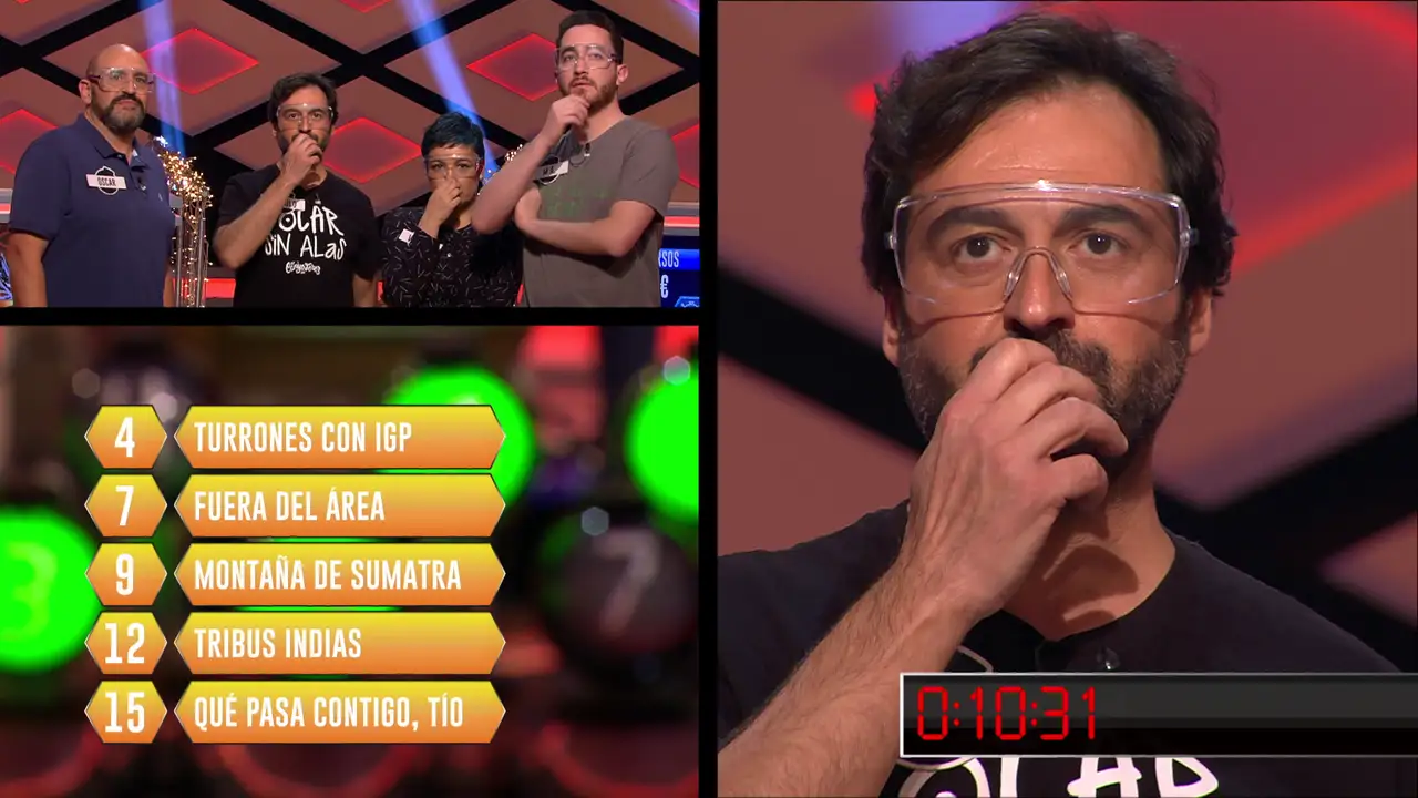 ‘Los dispersos’ se quedan a tres respuestas del bote en '¡Boom!'