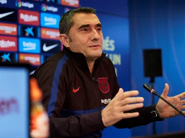 Ernesto Valverde, durante su época como técnico del Barcelona Ernesto Valverde, durante su época como técnico del Barcelona