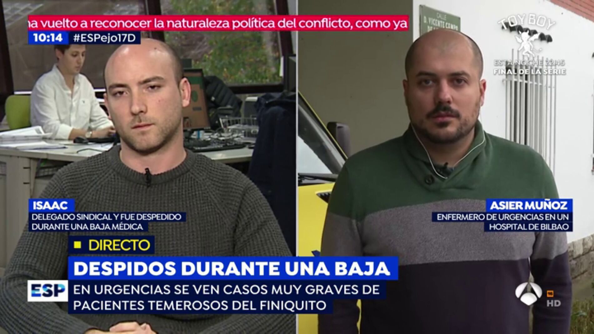 Despedidos durante una baja m&eacute;dica.