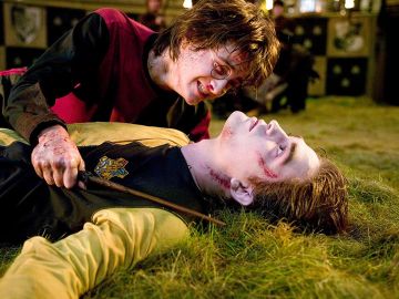 Harry Potter y Cedric Diggory en 'El Cáliz de Fuego'
