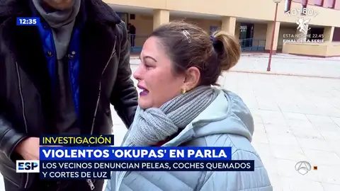 Okupas violentos en Parla. parla