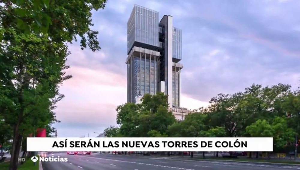 Las nuevas torres de Colón en Madrid tendrán nuevo aspecto en 2020 y serán cero emisiones
