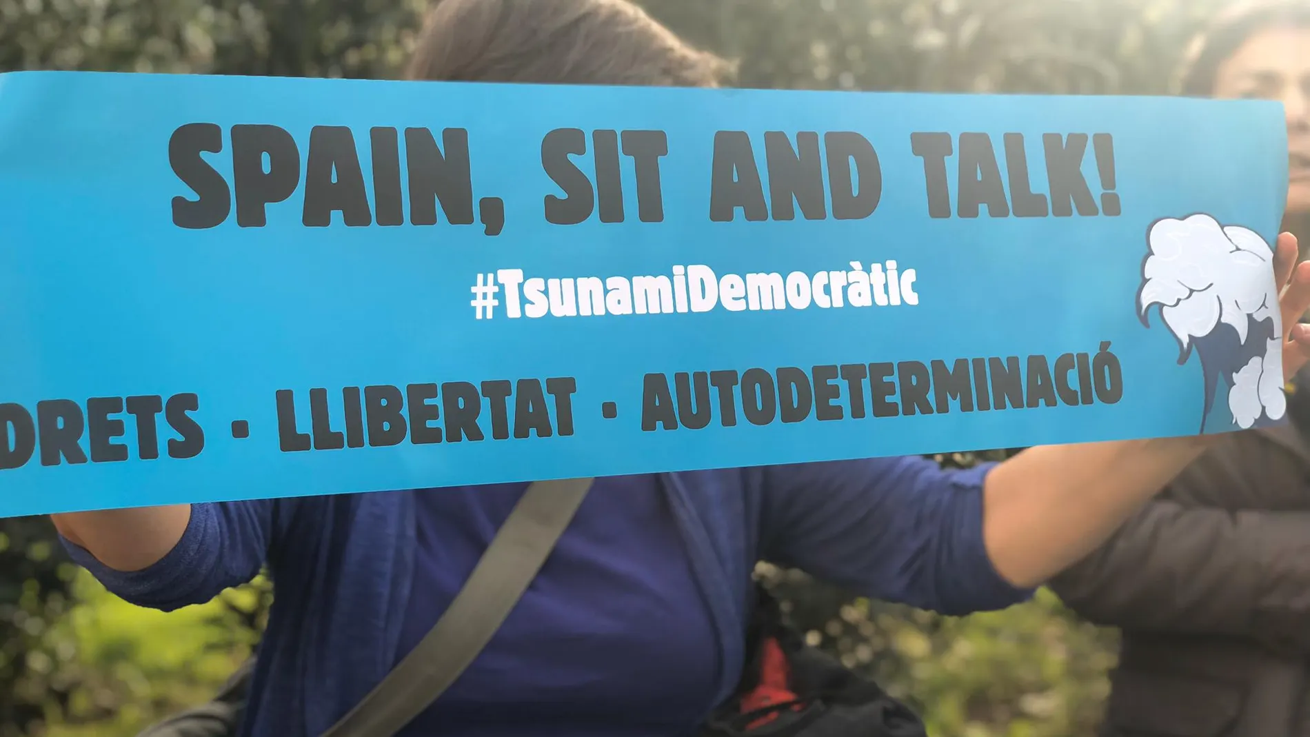 Pancarta Tsunami Democràtic Pancarta Tsunami Democràtic