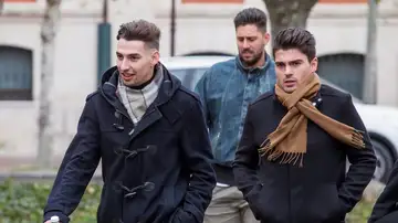 Los tres jugadores de La Arandina Los tres jugadores de La Arandina