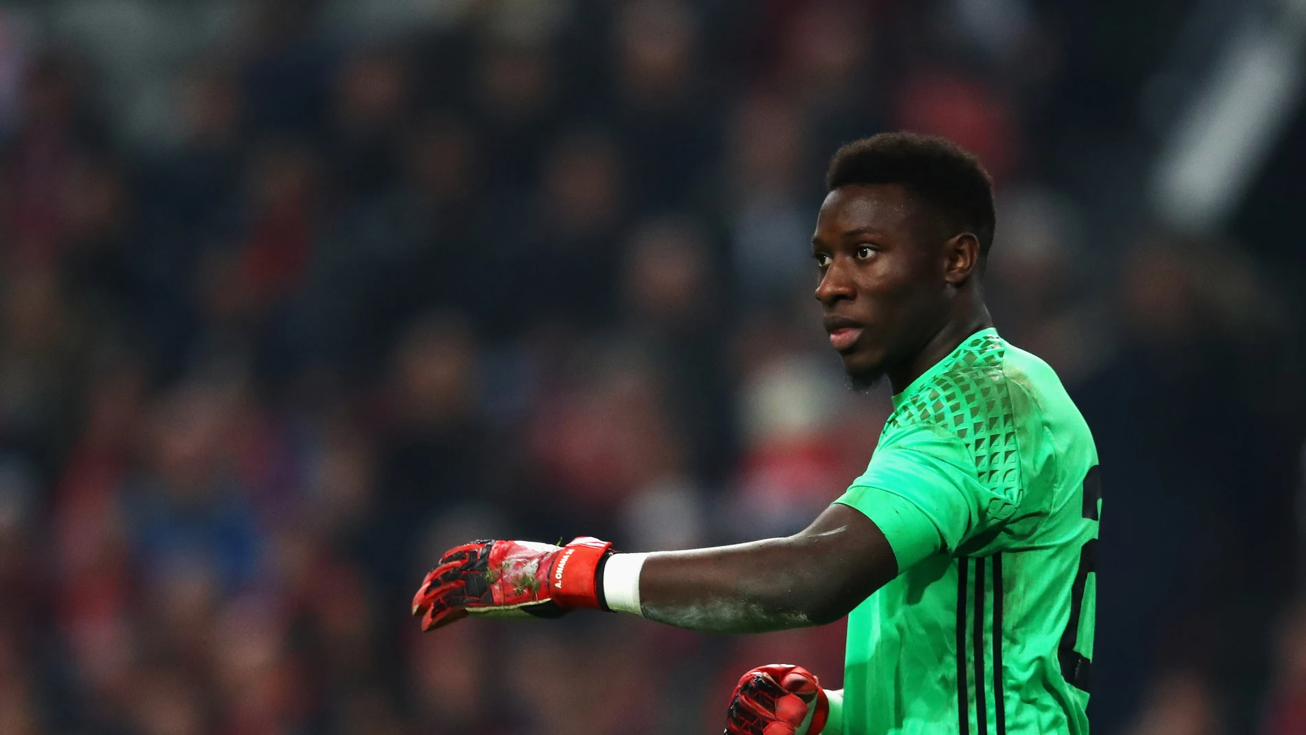 André Onana durante un partido con el Ajax André Onana durante un partido con el Ajax