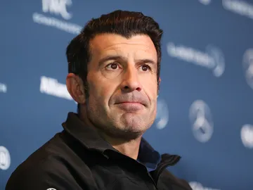 Luis Figo en un acto en Mónaco Luis Figo en un acto en Mónaco