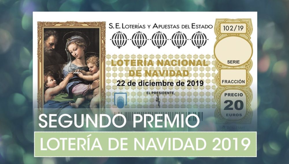 Lotería de Navidad 2019: Segundo premio del Sorteo de Navidad