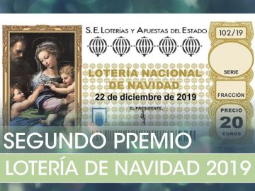 Lotería de Navidad 2019: Segundo premio del Sorteo de Navidad