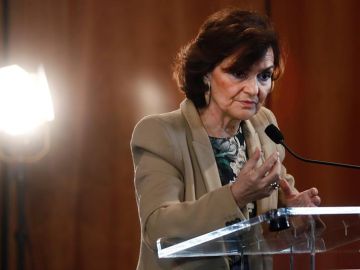 La vicepresidenta primera del Gobierno, Carmen Calvo