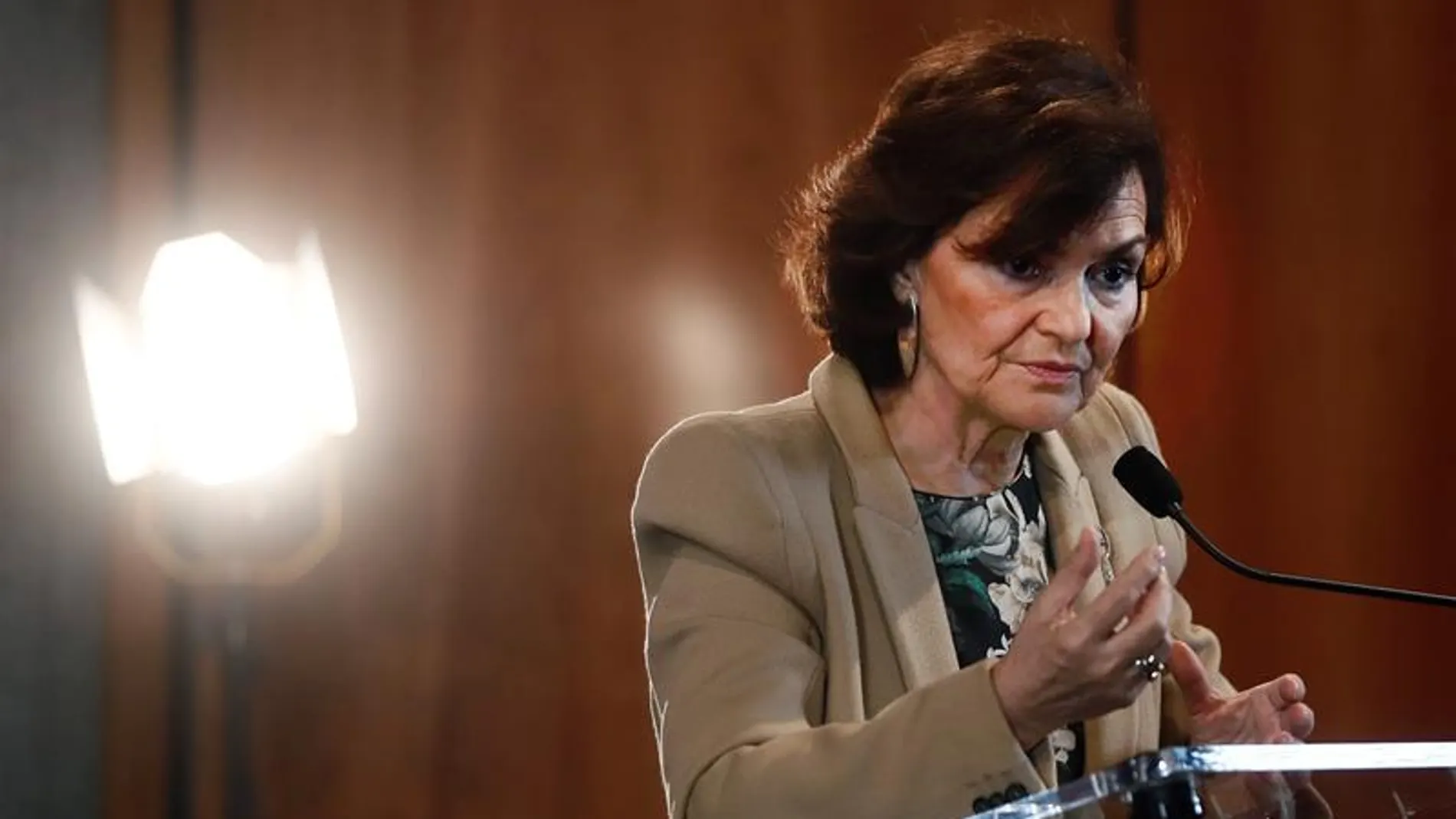 La vicepresidenta primera del Gobierno, Carmen Calvo La vicepresidenta primera del Gobierno, Carmen Calvo