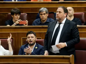 Oriol Junqueras, en el Congreso de los Diputados Oriol Junqueras, en el Congreso de los Diputados