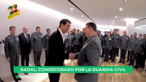Rafa Nadal, galardonado con la Cruz de Plata al mérito por parte de la Guardia Civil Rafa Nadal, galardonado con la Cruz de Plata al mérito por parte de la Guardia Civil