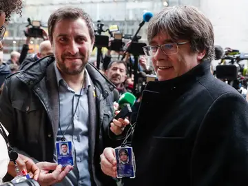 Carles Puigdemont y Toni Comín Carles Puigdemont y Toni Comín