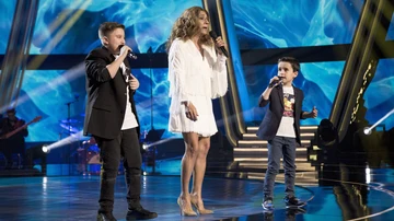 Lolita Flores canta ‘Como tú’ con Daniel García y Chavito en la Final de ‘La Voz Kids’